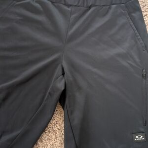 Oakley Black Athletic Tech Shorts With Utility & Back Pocket